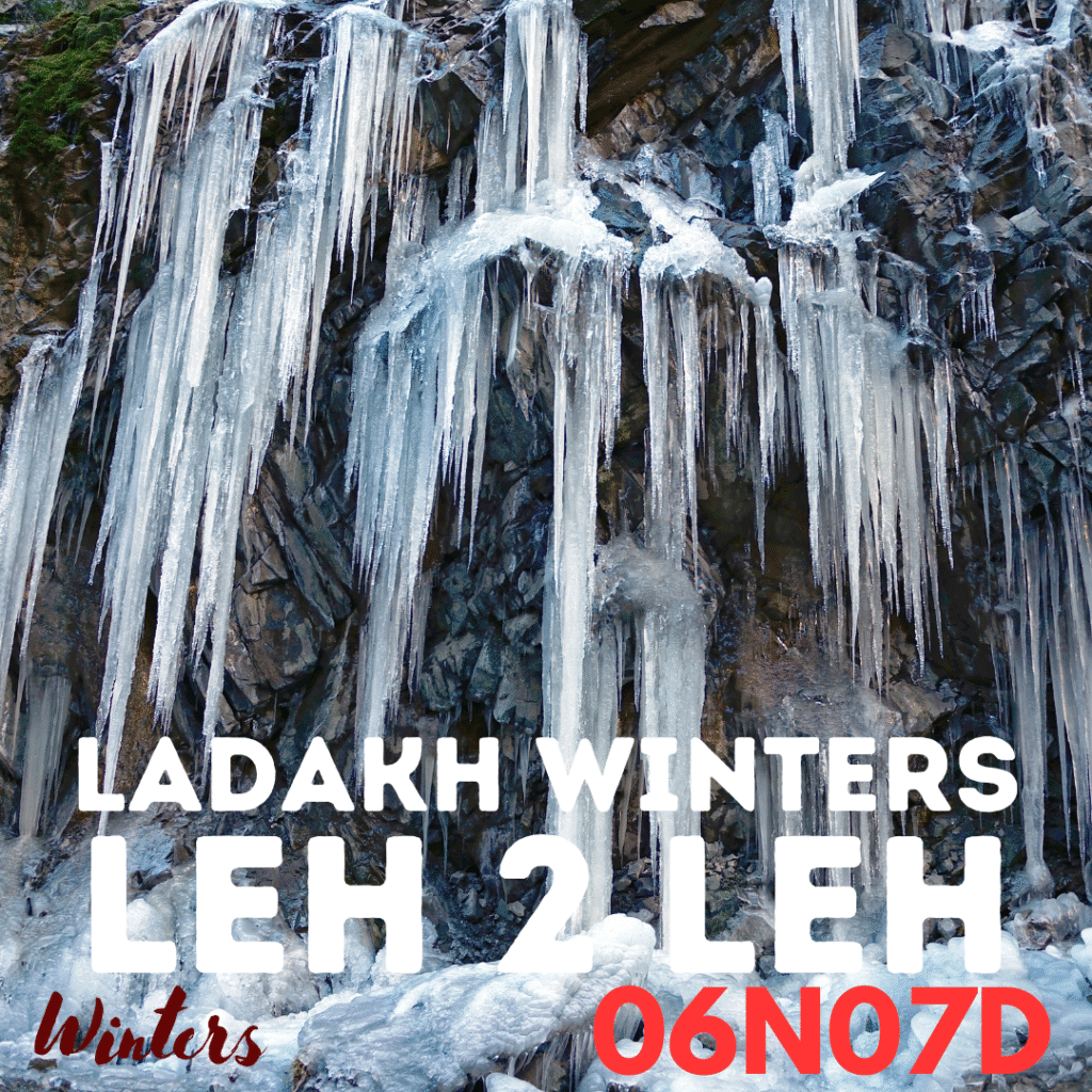 Ice, monasteries & endless skies — Leh winters hit different.
