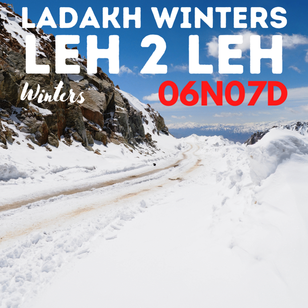 Ice, monasteries & endless skies — Leh winters hit different.