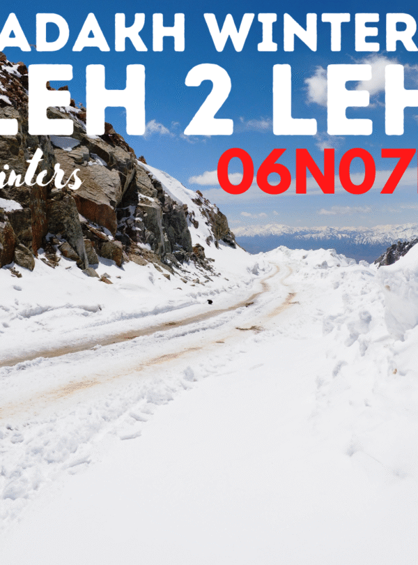 Ice, monasteries & endless skies — Leh winters hit different.