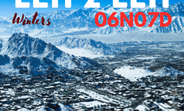 Ice, monasteries & endless skies — Leh winters hit different.