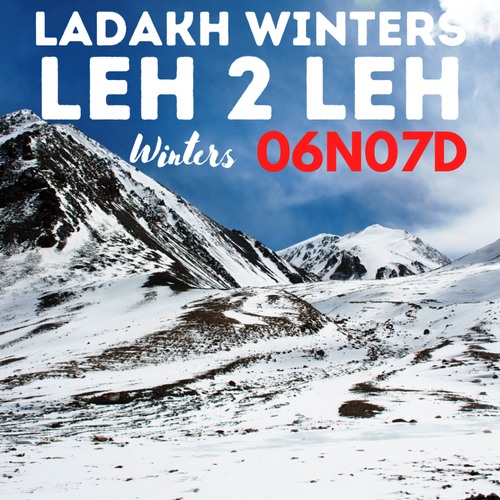 Ice, monasteries & endless skies — Leh winters hit different.