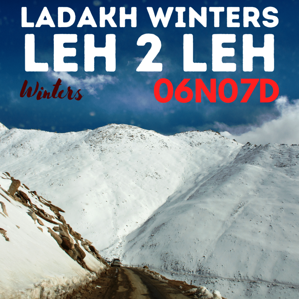 Ice, monasteries & endless skies — Leh winters hit different.